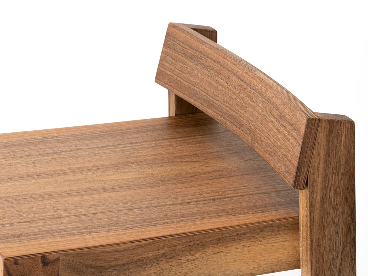 Tabouret MiniPil en noyer - Tabouret en bois de noyer