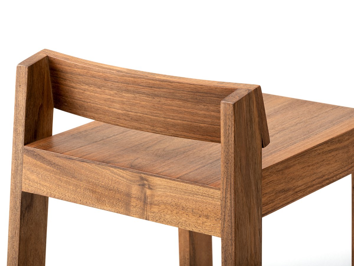 Tabouret MiniPil en noyer - Fabrication artisanale tabouret