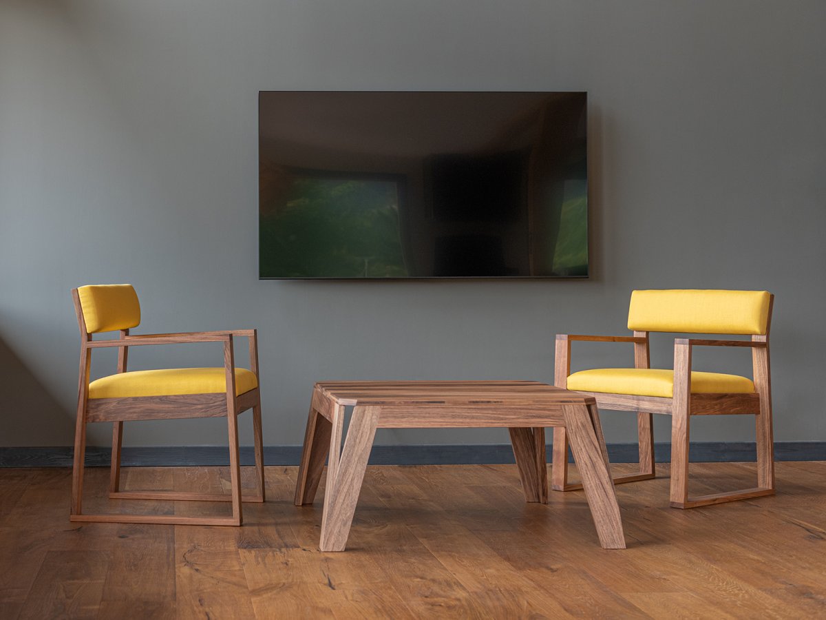 Table basse MéliMélo en noyer - Table, chaises design et moderne
