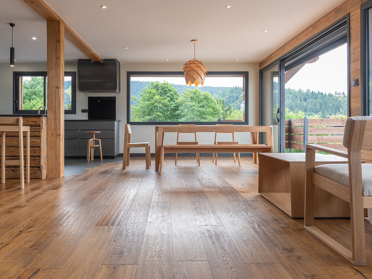 Table en sur mesure meuble Delavelle en chêne massif - Elmar