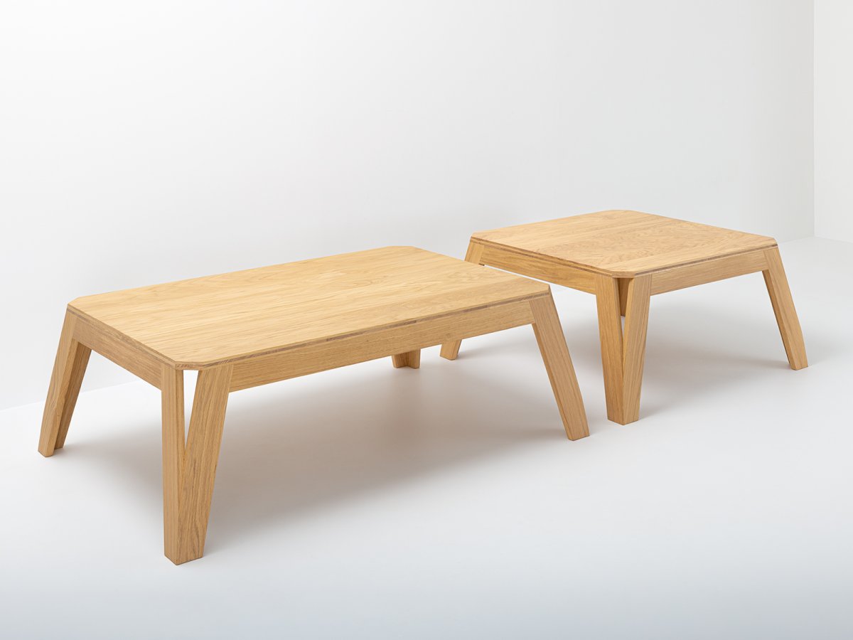 Table basse MéliMélo en chêne sur mesure - Meuble 100% Made in France