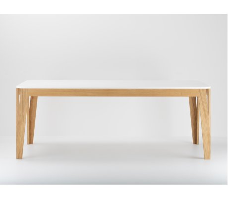 Table MéliMélo en chêne et résine sur mesure - Meuble écologique