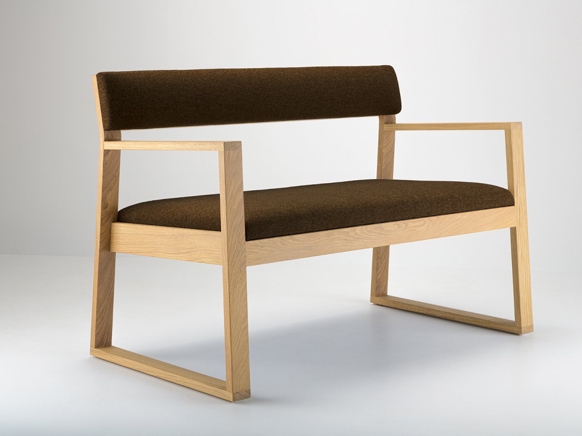 Banc Aix 120 cm en chêne - coloris Burel