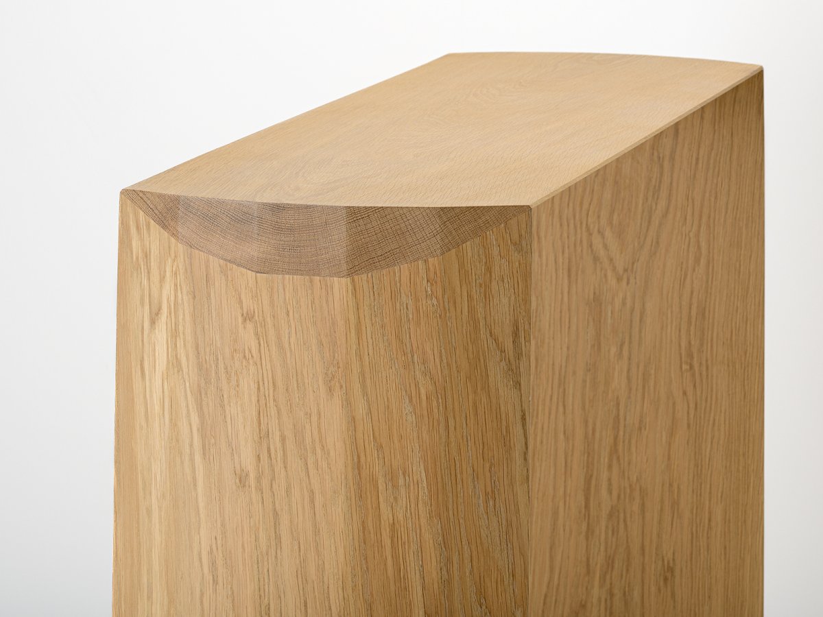 Console en bois fabrication Française - Dendro en chêne 120 x 35 cm