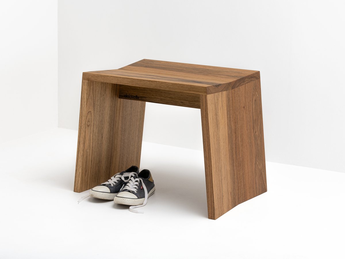 Banc d'appoint en noyer massif - PAP
