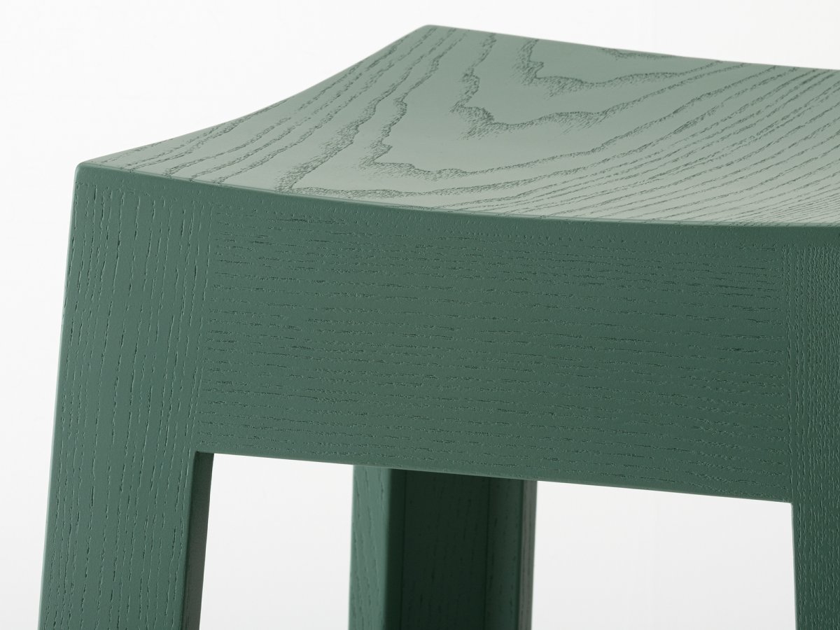 Tabouret en de bar laqué vert fabriqué 100% en France  - Wak