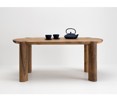 Table basse noyer design Couscous - collaboration avec Bina Baitel
