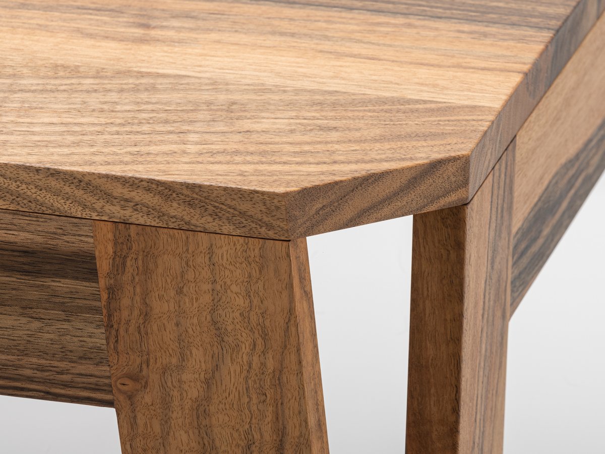 Table en noyer sur mesure - Plateau en bois 100% massif - MéliMélo