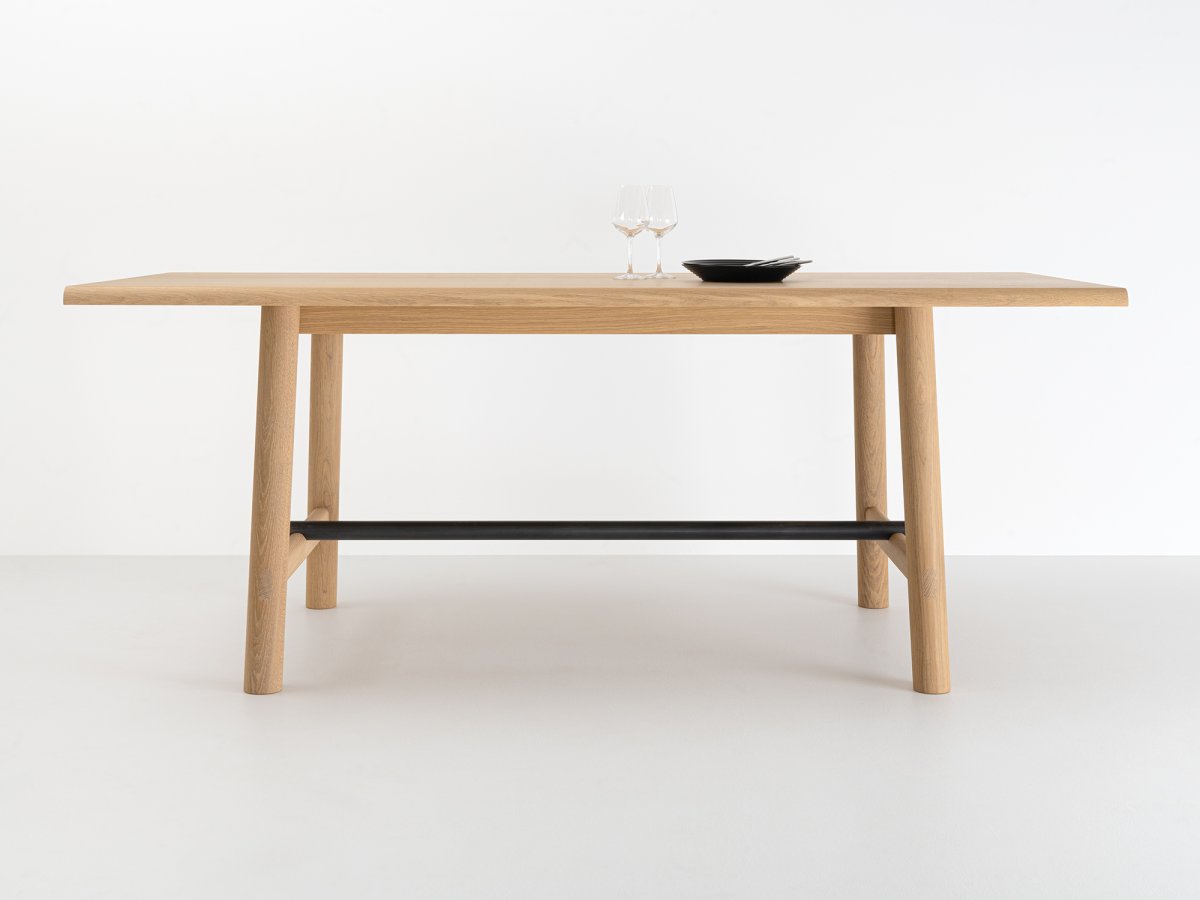 Grande table en bois et métal sur-mesure dimensions au choix entre 180 et 260 cm - Ostal