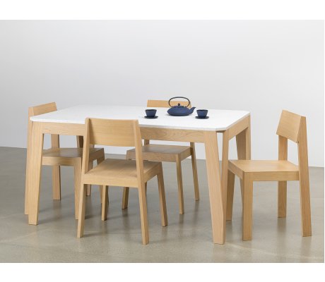 Table écoresponsable en bois de chêne massif en plastique 100% made in France - MéliMélo Le Pavé®