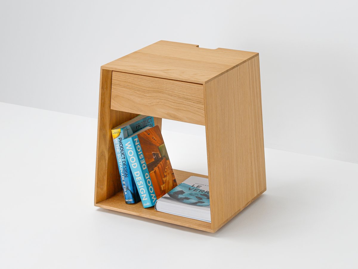 Chevet Anouk personnalisable : essence de bois, finitions, dimensions & options.