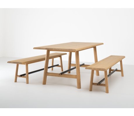 Table et bancs en bois et métal made in France - Ostal