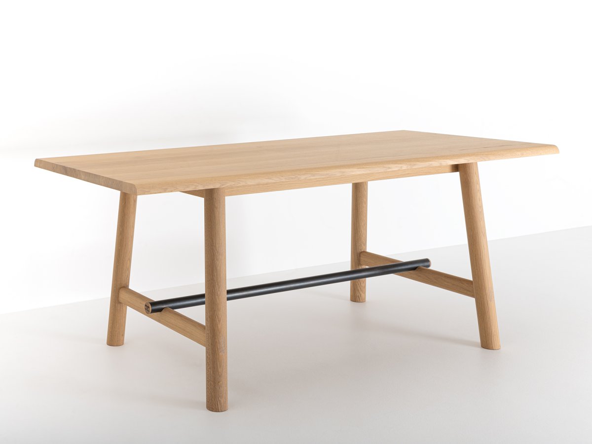 Table en bois design et métal noir : fabrication artisanale française - Ostal