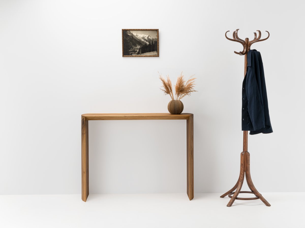 Console en noyer - Dendro en noyer