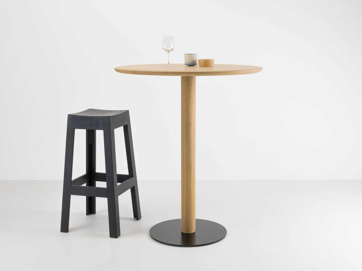 Table de snack ronde en bois massif – Bistronome