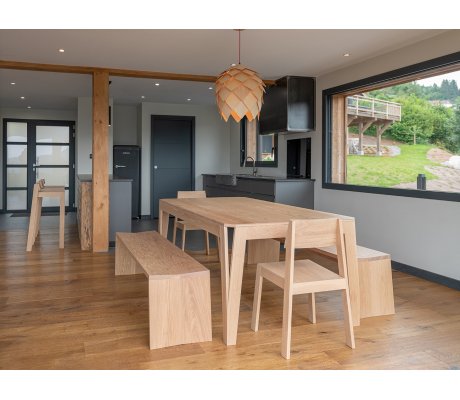 Table sur mesure en chêne massif design made in France - MéliMélo