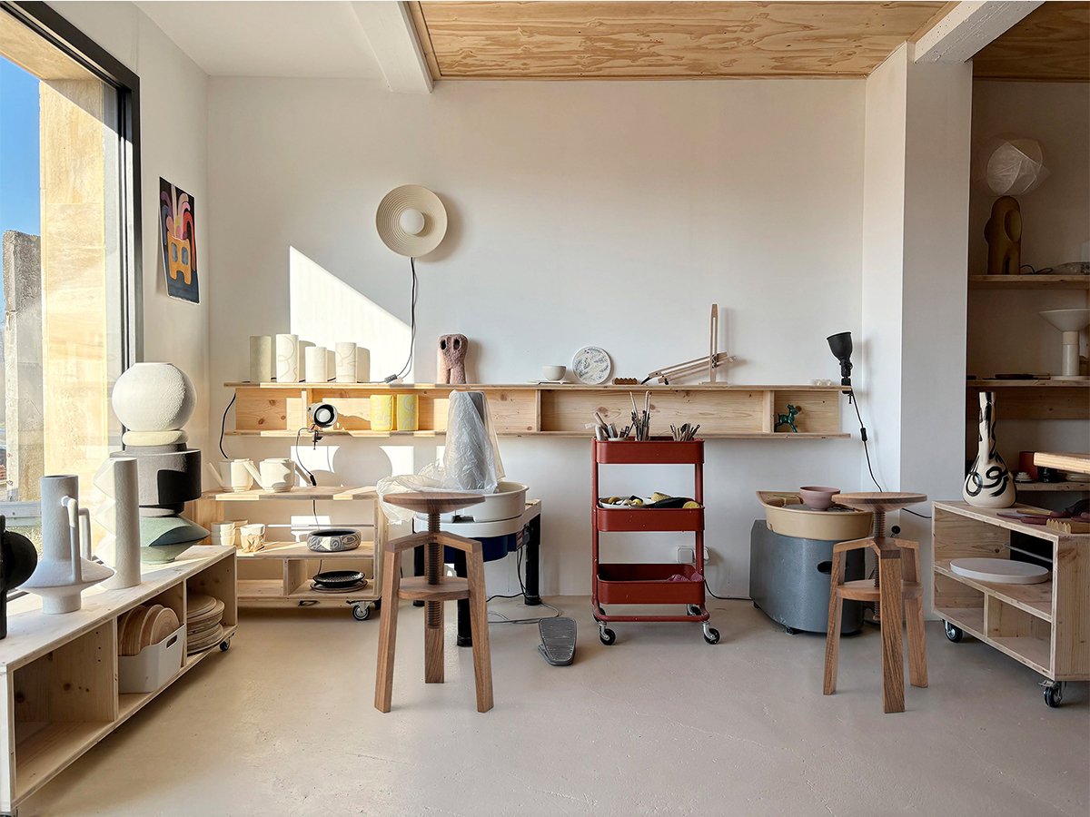 Tabouret éco conçu en noyer 100% pour un petit espace