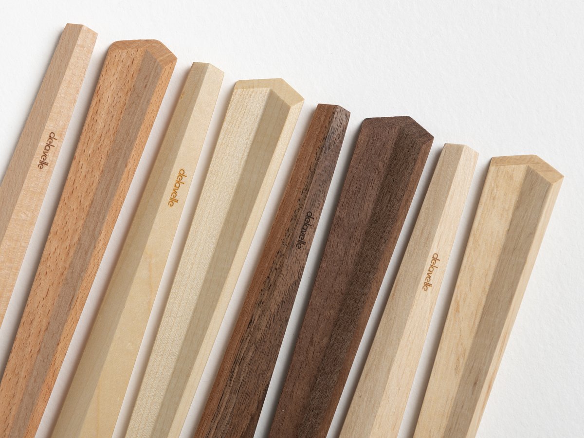 Couverts à salade en bois design en hêtre