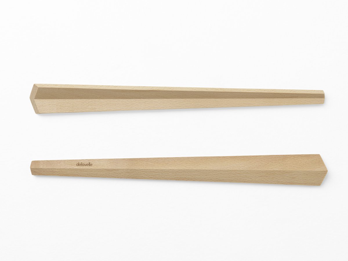 Couverts à salade design en hêtre - ergonomique pratique et made in France