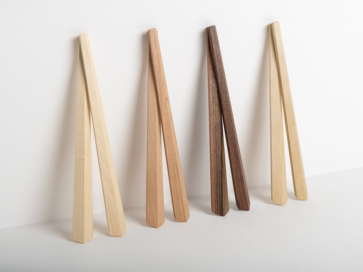 Couverts à salade en bois design en hêtre