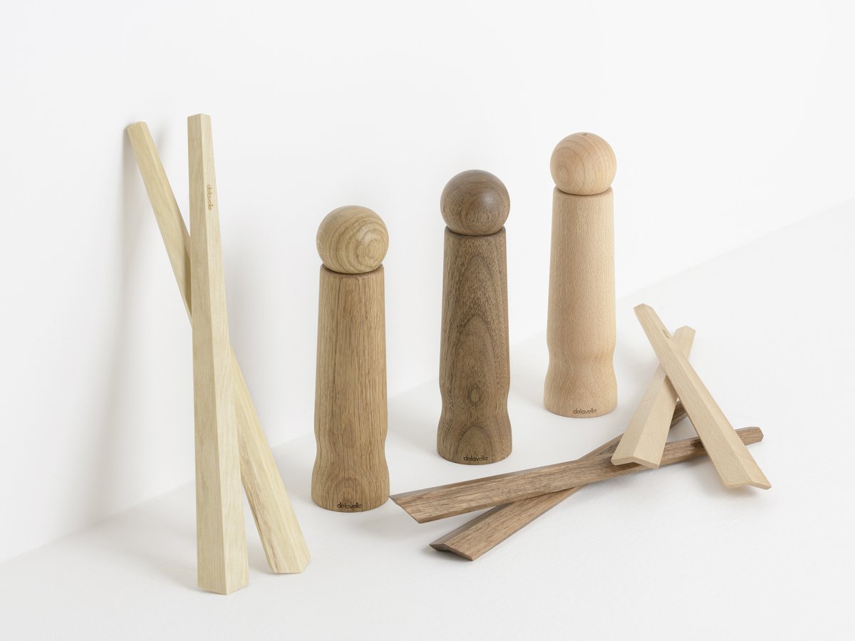 Couverts à salade en bois design en hêtre