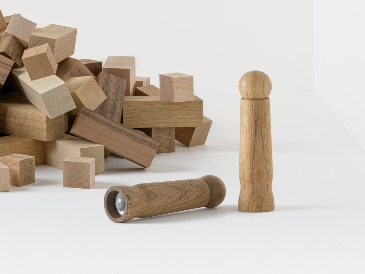 Moulin à poivre design Garenne - Valorisation des chuttes de bois noble