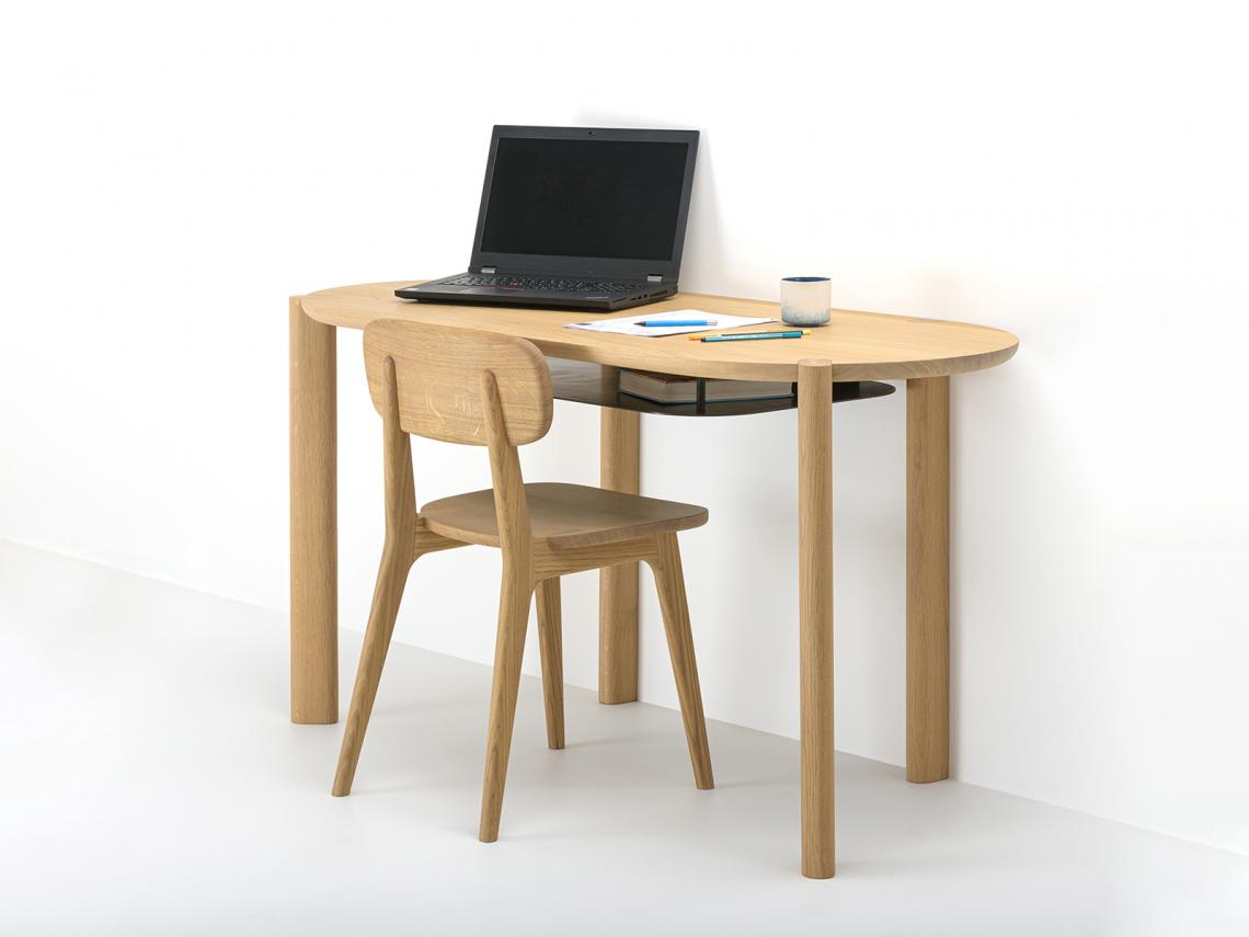 Bureau en ch&ecirc;ne massif design par Bina Baitel - Couscous en ch&ecirc;ne